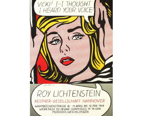 Artist: Roy Lichtenstein (American, 1923-1997). Title: "Vicki! I -- I Thought I Heard Your Voice!". Medium: Color offset lith