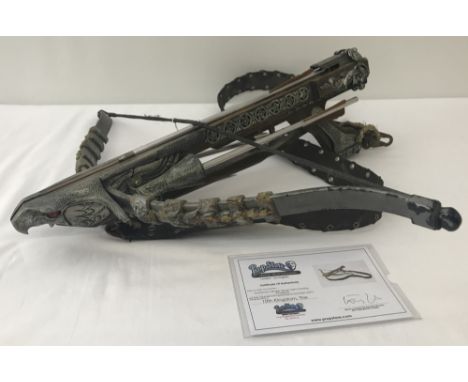 A Huntsman's Hero Working Crossbow used in the TV mini series The 10th Kingdom. With COA.&nbsp;&nbsp;This item is an original