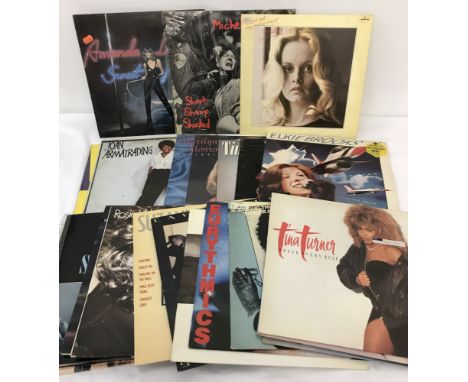 A collection of 25 vintage vinyl LP's by female artists. To include: Tina Turner, Sade, Salt n' Pepa, Joan Armatrading, Miche