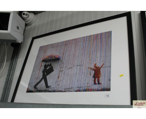 A photographic print after Banksy