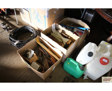 Tree boxes of tools 