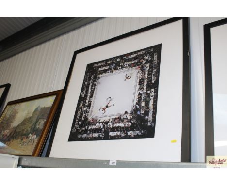 A photographic print of "Muhammed Ali Knock Out"