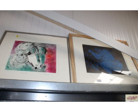 Summers, pencil-signed limited edition print 'Milk Float Blues', number 1 of 4 dated 2003 and Summers, pencil-signed print 'H