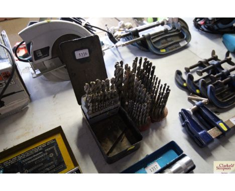 Three drill bit sets 