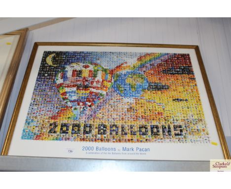 Mark Pacan, pencil signed limited edition print '2000 Balloons'