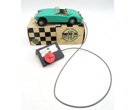 A V Models MG MGA "Safety Fast" series scale model electric roadster, in original box&nbsp; Condition Report:Available upon r