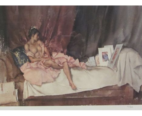 After Sir William Russell Flint (Scottish 1880-1969): The Artist's Model, limited edition colour print with 'Michael Stewart 