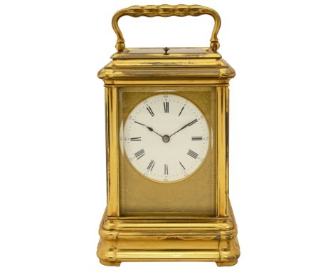 A French gilt-brass carriage clock Circa Last quarter of the 19th Century