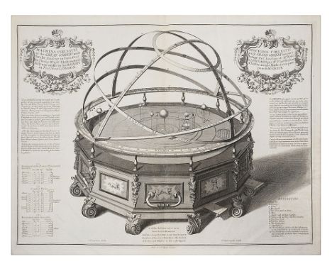 After C. Lempriere, engraved by G. Vandergucht., Machina Coelestis or The Great Orrery for the Academy in Tower Street, by Th