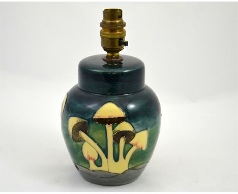 A Moorcroft 'Fairy Rings' lamp base. Impressed marks to base. Height 16cm.