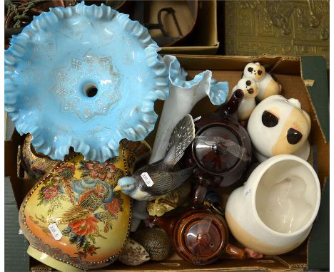 A mixed tray lot of pottery, including Price Kensington 'Cottage Ware', bowls and vases. (30+)