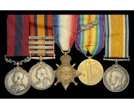 A Great War Italian theatre ‘Asiago Plateau’ D.C.M. group of five awarded to Compant Sergeant-Major A. H. Laidler, Royal Berk