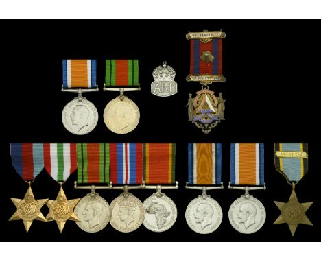 Pair: Sergeant F. B. Niblett, Royal Marine Artillery, later Air Raid Precautions British War Medal 1914-20 (R.M.A. 3869 Sgt. 