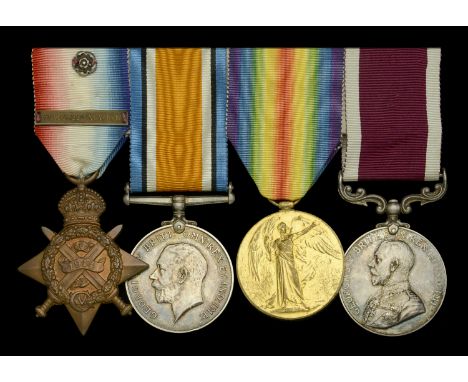 Four: Sergeant R. Howley, Royal Berkshire Regiment  1914 Star, with clasp (8546 Sjt. R. Howley. 1/R. Berks: R.); British War 