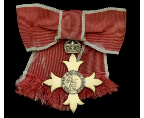 The Most Excellent Order of the British Empire, O.B.E. (Civil) Officer’s 1st type, lady’s shoulder badge, silver-gilt, hallma