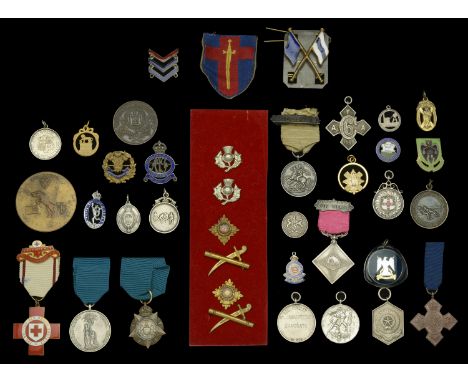 Military and civilian medallions. A good selection on Victorian and Edwardian Military medallions including Army Temperance A