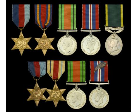 Five: Captain F. V. Munson, Royal Artillery 1939-45 Star; Burma Star; Defence and War Medals 1939-45, with Army Council enclo