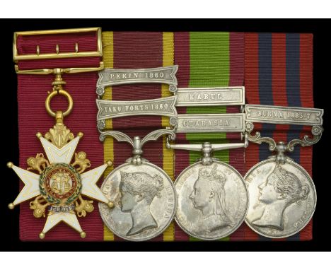 The ‘Burma War 1885-86’ C.B. group of four awarded to Colonel W. H. B. Kingsley, who commanded the 2nd Battalion, Hampshire R