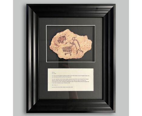 Banksy, (British, b.1974) 'Peckham Rock Postcard',  Offset Lithograph on shaped wood. This edition is authorised by Pest Cont