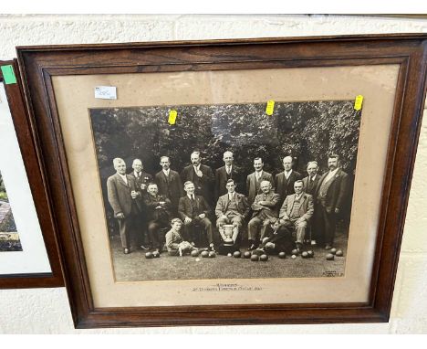 Lawn Bowls Interest - Vintage photograph Winners 2nd Division Norfolk County Cup 1927