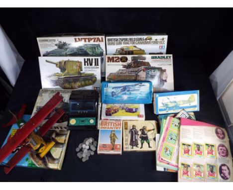 Model Kits - Tamiya and others -ten model kits by Tamiya, Airfix and others in original boxes together with a vintage Grandst