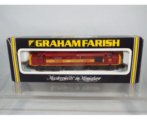 Model Railways - Graham Farish N gauge Class 37 diesel in EWS livery in original box, loco appears to be in near mint to mint