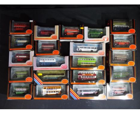 Diecast - EFE - 21 1:76 scale diecast buses in original boxes comprising 32202, 26601, 36201, 24709 and similar, items appear