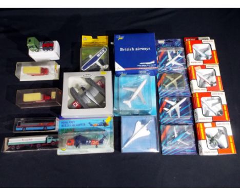 Diecast - Airfix, Schabak and others - nineteen diecast vehicles predominantly planes in original boxes to include four Airfi