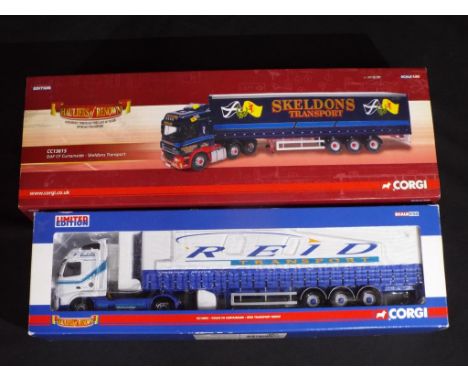 Diecast - Corgi - two 1:50 scale trucks in original boxes comprising CC14003 and CC13615, trucks appear to be in near mint to
