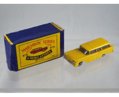 Diecast - Lesney Moko No. 31 American Ford Station Wagon, appears to be in very good condition with some light touch-ups in p