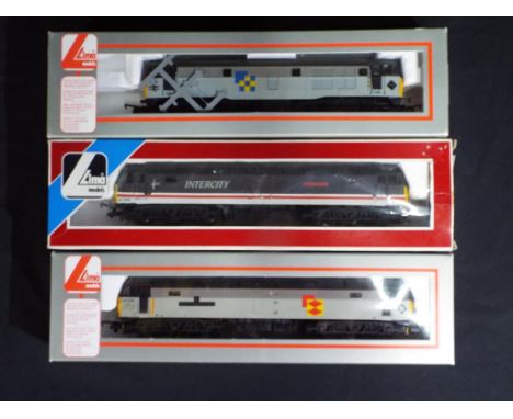 Model Railways - three Lima OO gauge diesel locomotives, comprising 47218, 47840 and 31155, locomotives appear to be repainte