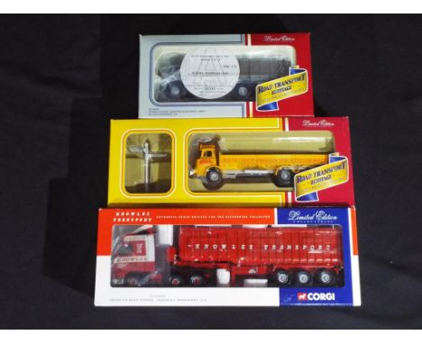 Diecast - Corgi - three 1:50 scale diecast trucks in original boxes comprising CC10103, CC11607 and CC12410, trucks appear to