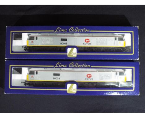 Model Railways - two Lima OO gauge Class 60 diesel locomotives, comprising L204926 and L204918, locomotives appear to be in n