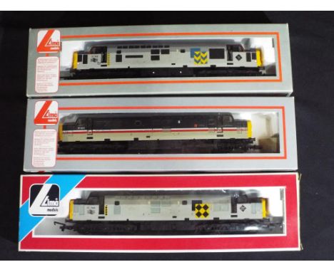 Model Railways - Lima - three OO gauge Class 37 diesels, comprising 37796, 37512 and 37431, models appear to be in good to ve
