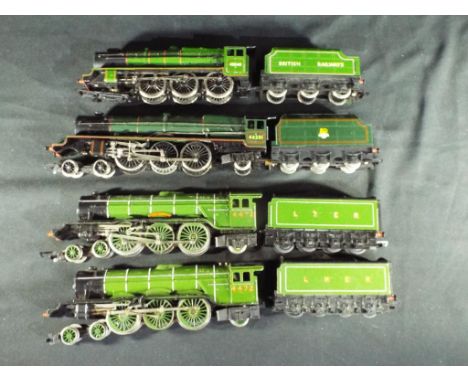 Model Railways - Hornby Mainline OO gauge four unboxed steam locomotives in playworn condition, comprising Hornby 4-6-2 opera