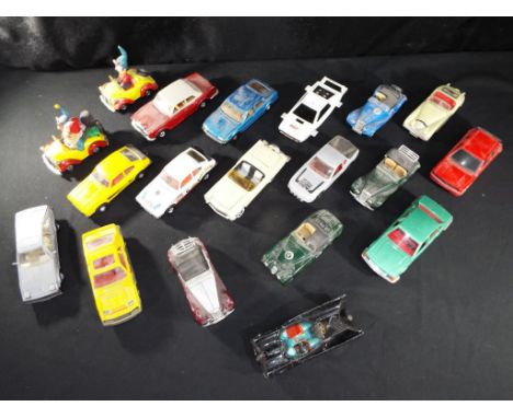 Diecast - Corgi - nineteen unboxed diecast vehicles to include two Ford Capris, a Rover SD1, Batmobile, Opel Senator and simi