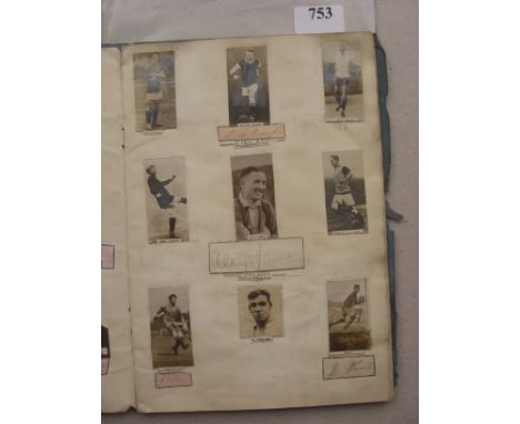 Scrapbook, an autographed scrapbook from the 1920's and early 1930's. There are over 35 individual players pictures and autog