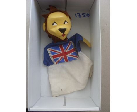 1966 World Cup, a World Cup Willie glove puppet, issued by the FA in 1965