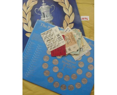 A collection of 30 match tickets, in various condition, to include, 1961 FA Cup Final, 1961/62 Charlton v Newcastle, 1965 E C