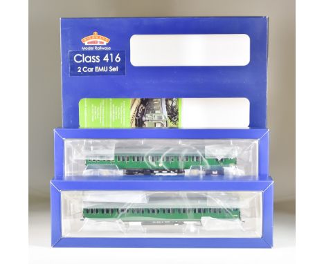 A Bachmann OO Gauge Engine, 31-376, two EPB EMU, late SR multiple unit, Green