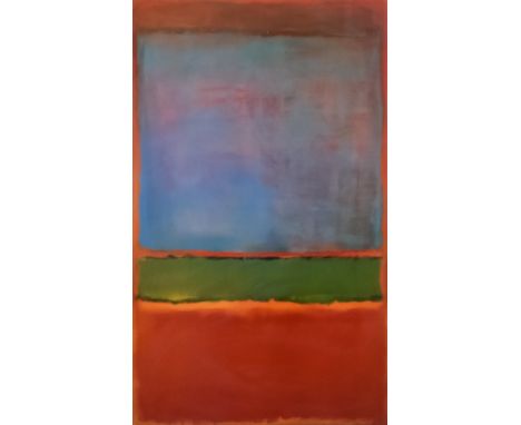 Mark Rothko (1903-1970) - Offset lithograph - "Violet, Green and Red 1951", 25ins x 15ins, in modern frame and glazed