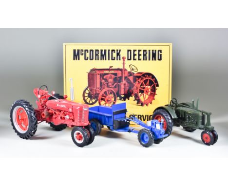 A Quantity of Unboxed Farm Vehicles, Various, various scales, comprising - two limited edition, 1:16 scale models made by Tra