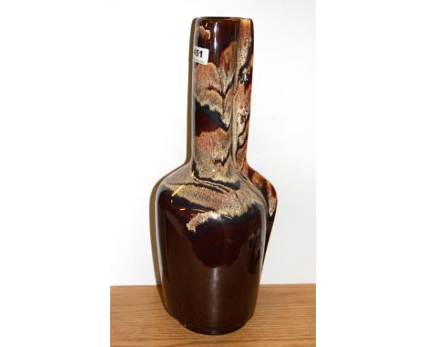An interesting Israeli 1970's ceramic vase, H. 49cm.