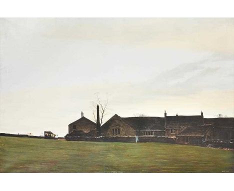 Peter Brook RBA (1927-2009) "Winter Monday"Signed and inscribed, oil on canvas, 122cm by 182cmProvenance: Thomas Agnew &amp; 