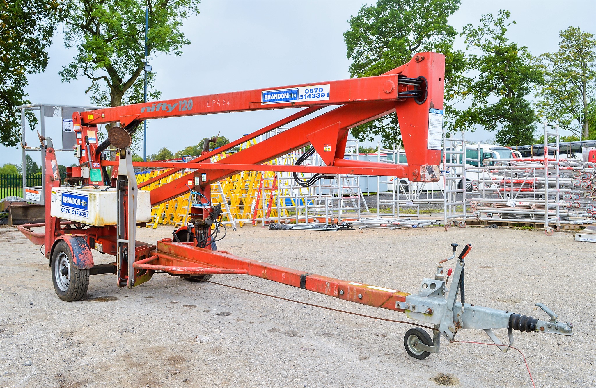 Nifty Lift 120 HE mobile fast tow boom lift access platform Year: 2005 ...