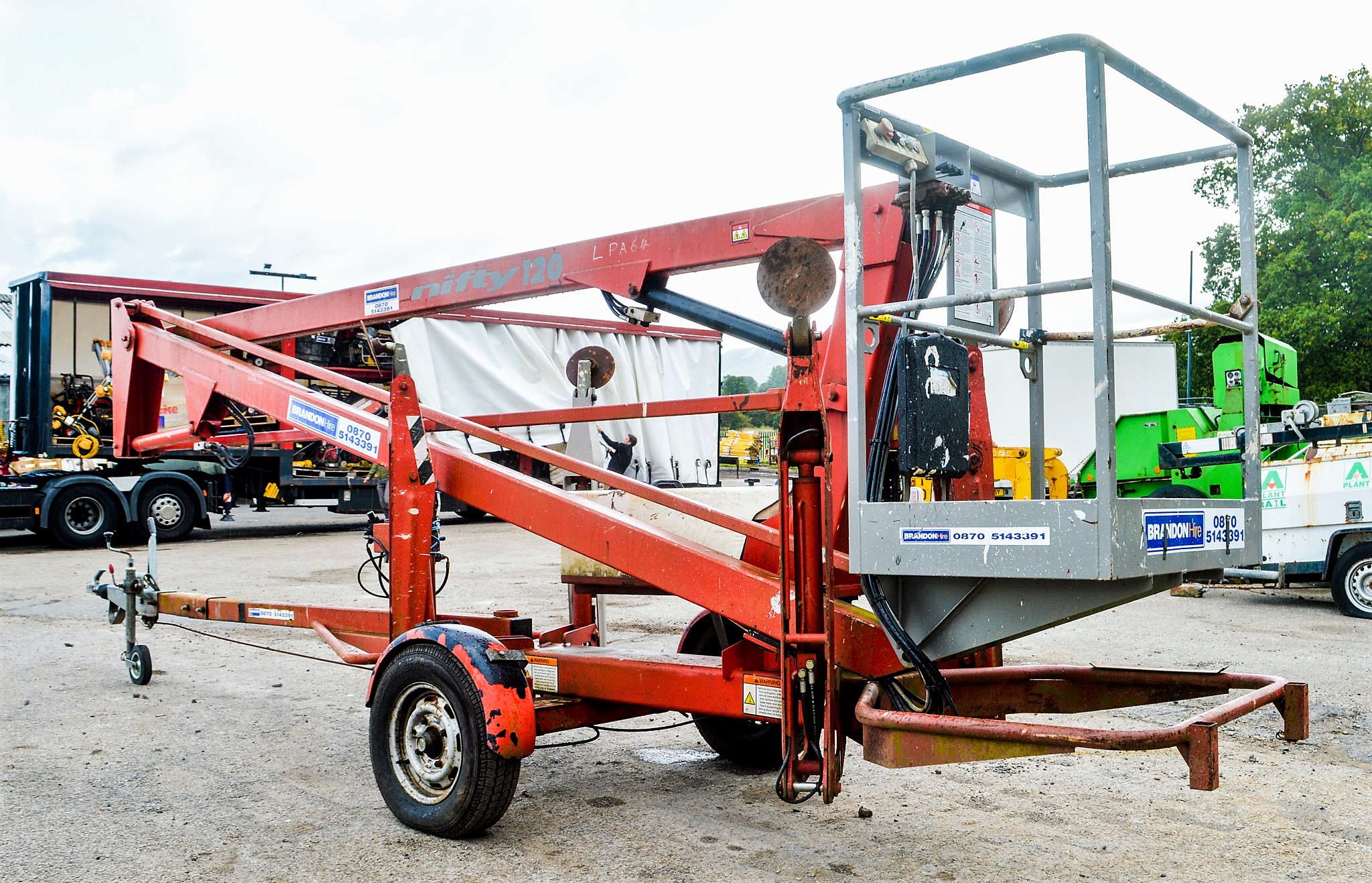 Nifty Lift 120 HE mobile fast tow boom lift access platform Year: 2005 ...