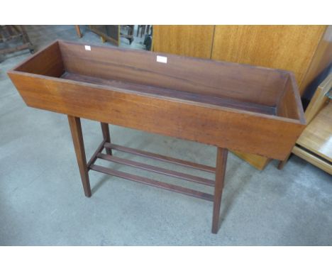 A Danish teak planter on stand 