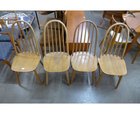 A set of four Ercol style chairs 