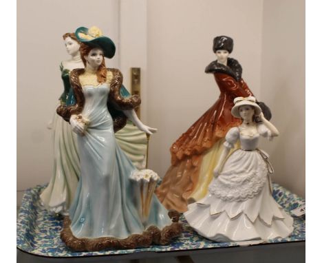 Royal Worcester figurines, Rosa, Natasha, Jane and Ascot Lady