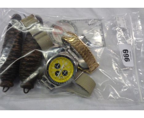 A Pulsar Chronograph, Accurist Skymaster, etc.